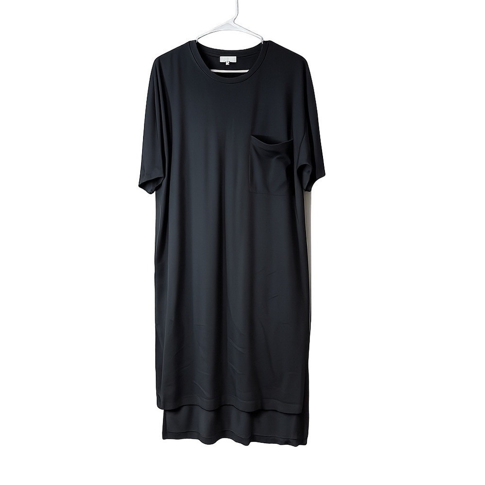 Demy By Demylee Grey Oversized T-Shirt Dress With Pocket Medium 100% Cotton